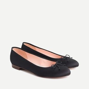 Kiki ballet flat in Black Satin